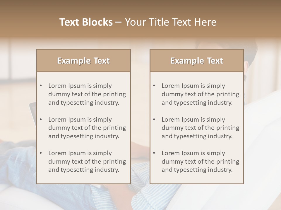 Aquarium Female Snorkeler PowerPoint Template