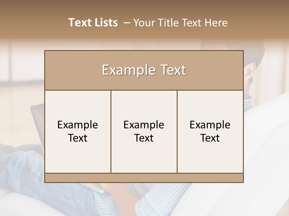 Aquarium Female Snorkeler PowerPoint Template