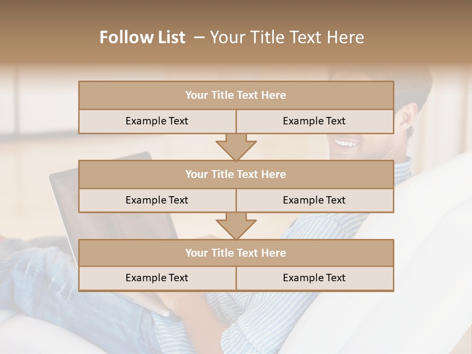 Aquarium Female Snorkeler PowerPoint Template