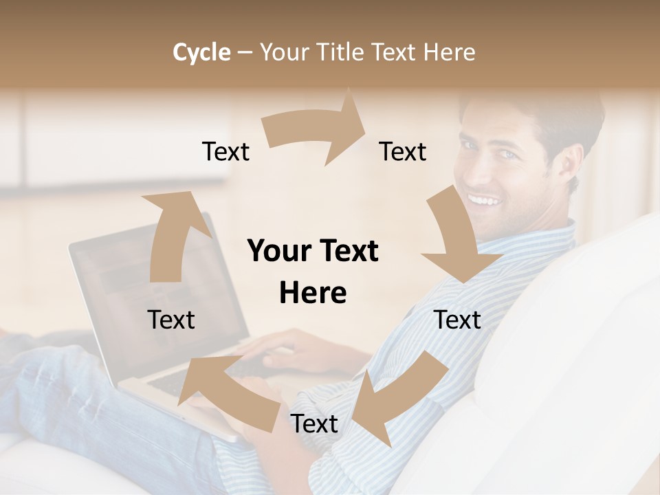 Aquarium Female Snorkeler PowerPoint Template