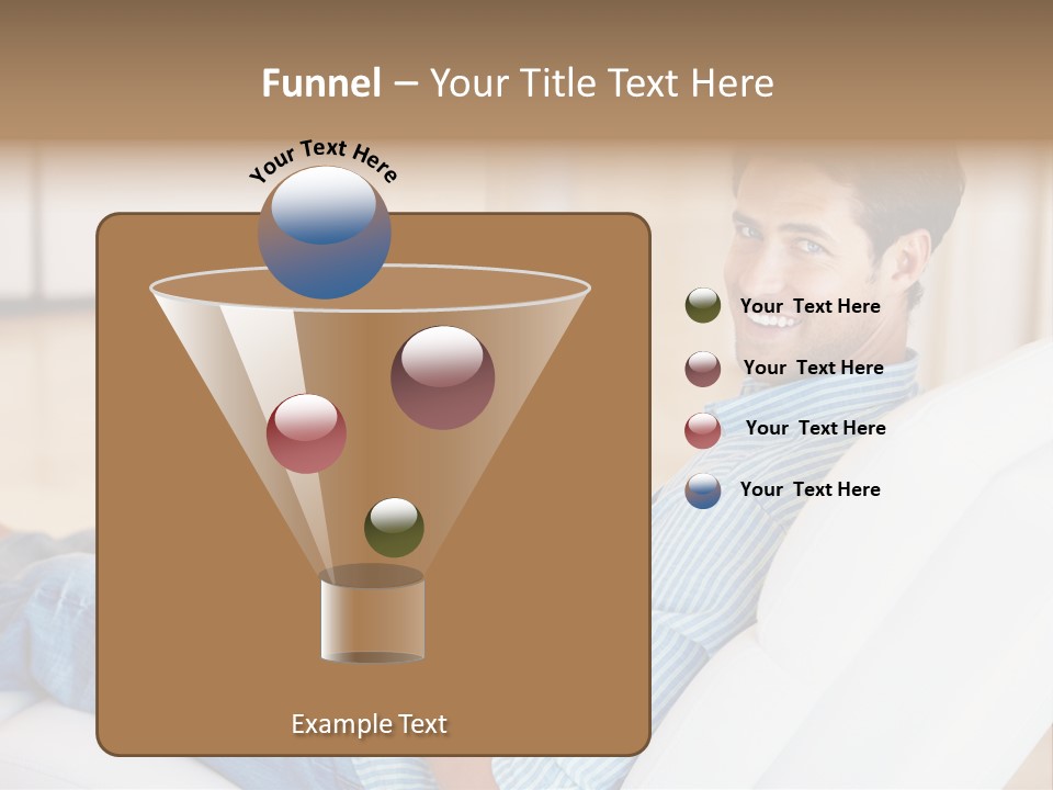 Aquarium Female Snorkeler PowerPoint Template