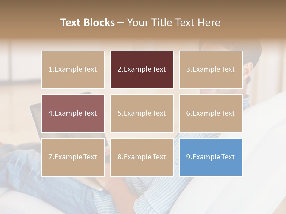 Aquarium Female Snorkeler PowerPoint Template