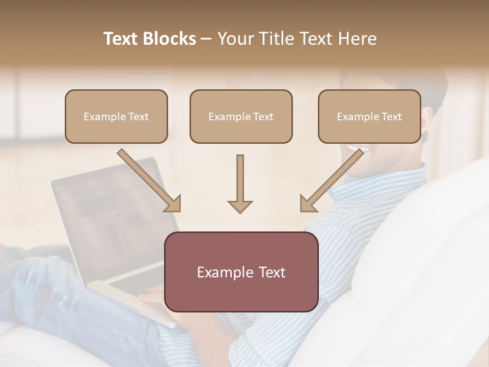 Aquarium Female Snorkeler PowerPoint Template