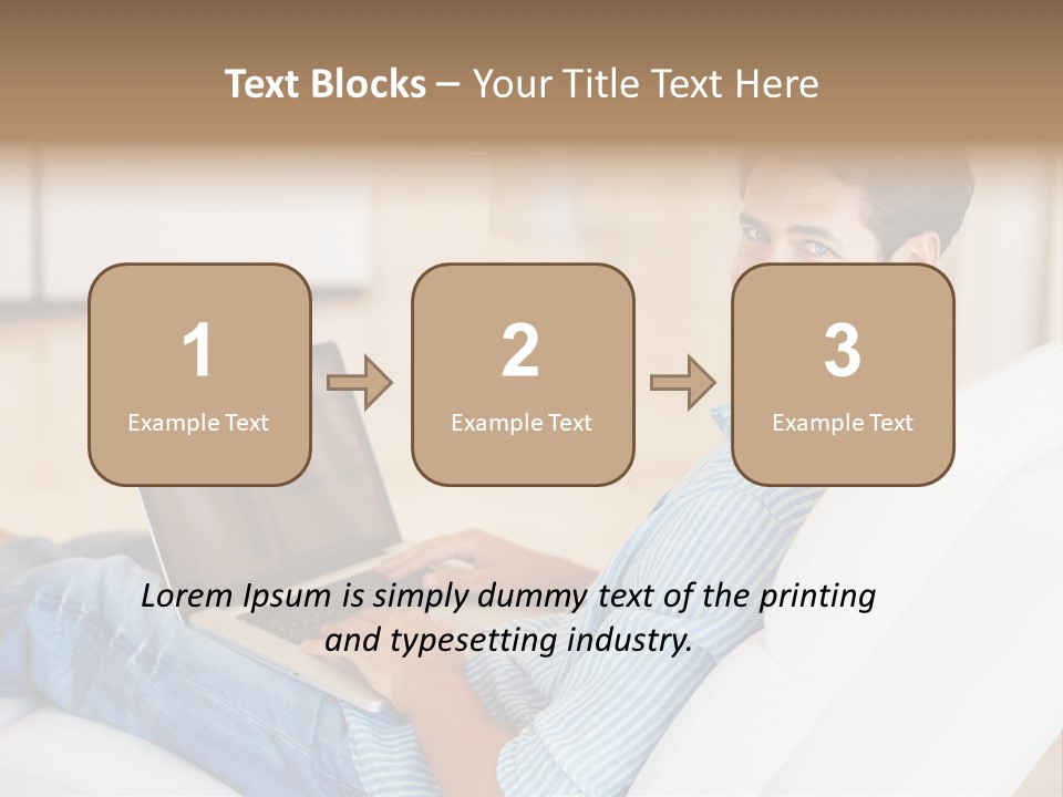 Aquarium Female Snorkeler PowerPoint Template