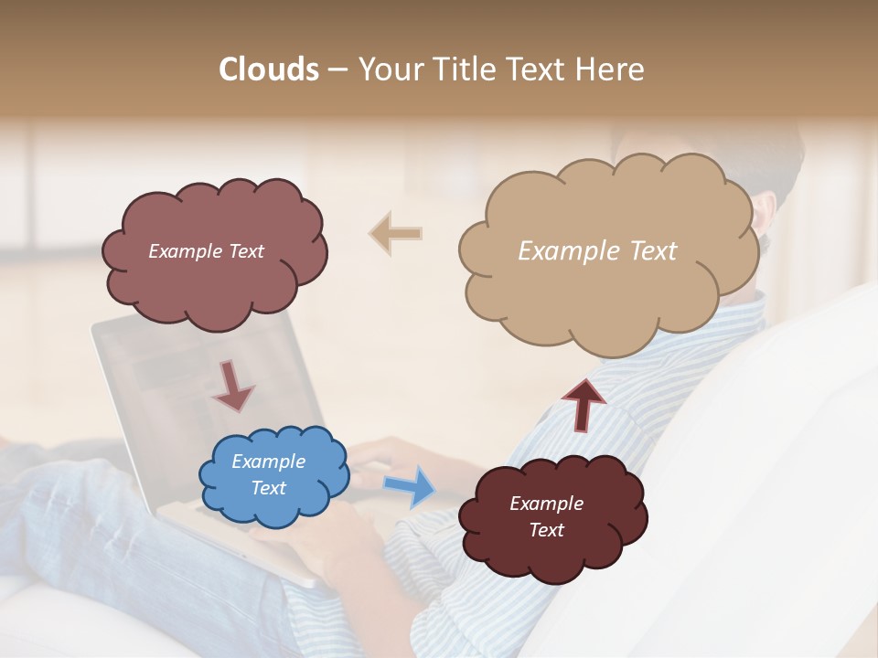 Aquarium Female Snorkeler PowerPoint Template