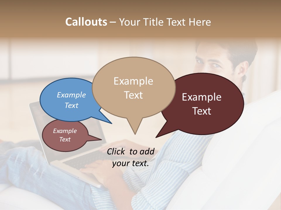 Aquarium Female Snorkeler PowerPoint Template