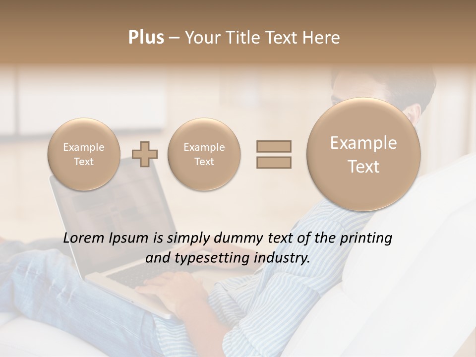 Aquarium Female Snorkeler PowerPoint Template