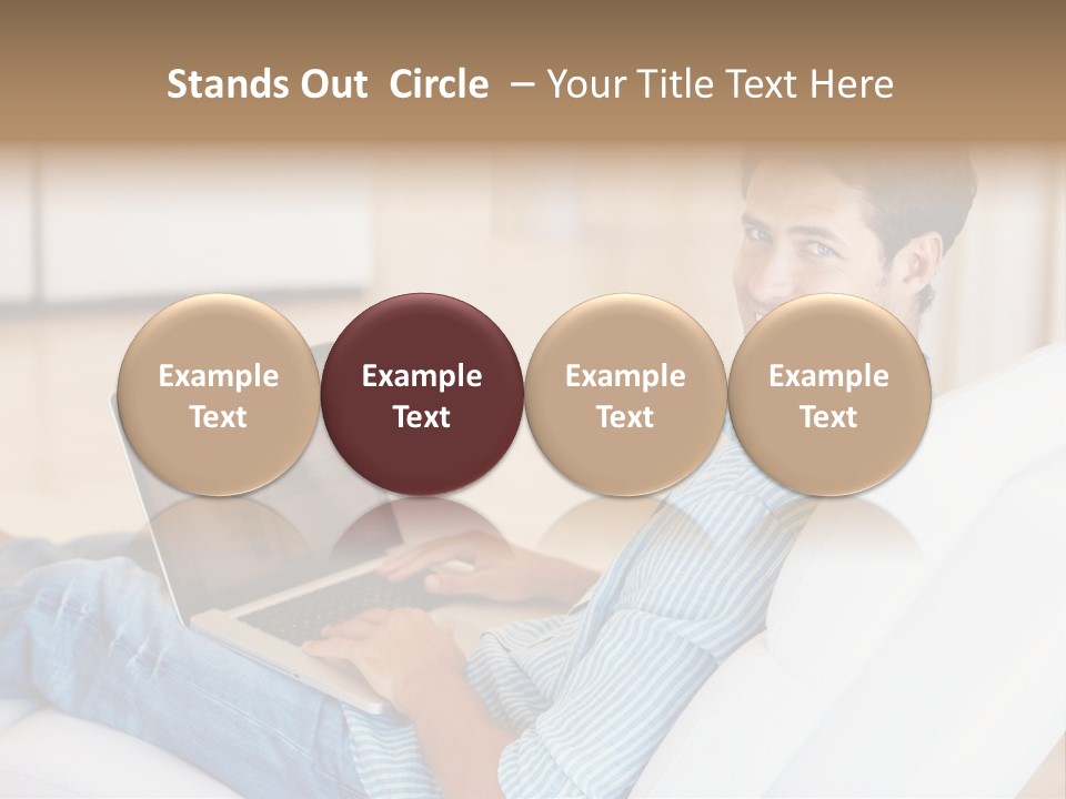 Aquarium Female Snorkeler PowerPoint Template