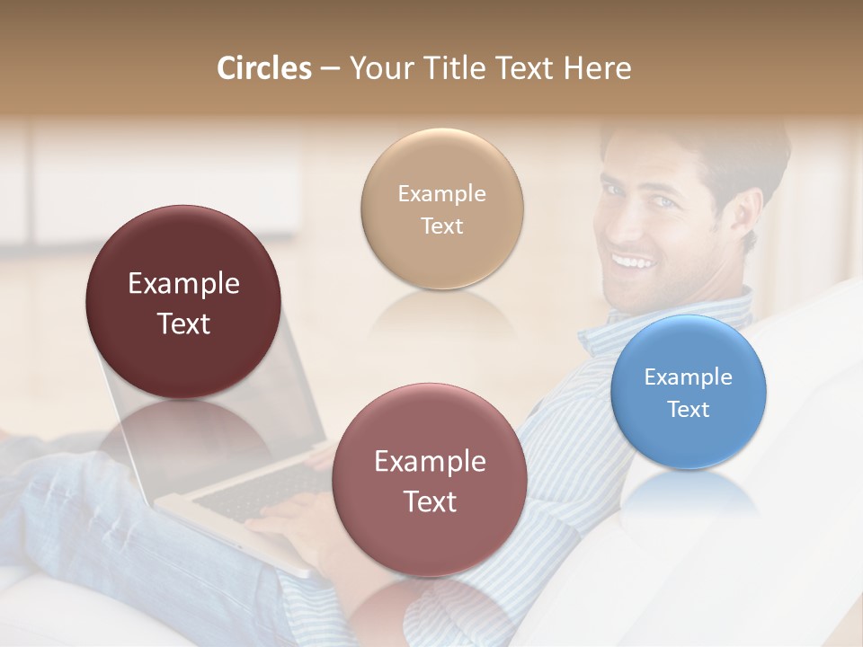 Aquarium Female Snorkeler PowerPoint Template