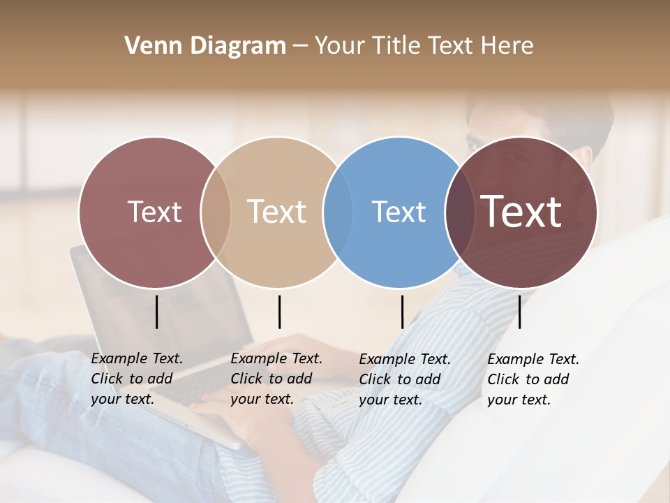 Aquarium Female Snorkeler PowerPoint Template