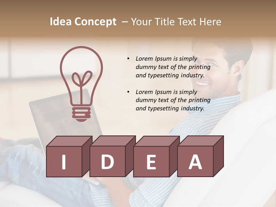 Aquarium Female Snorkeler PowerPoint Template