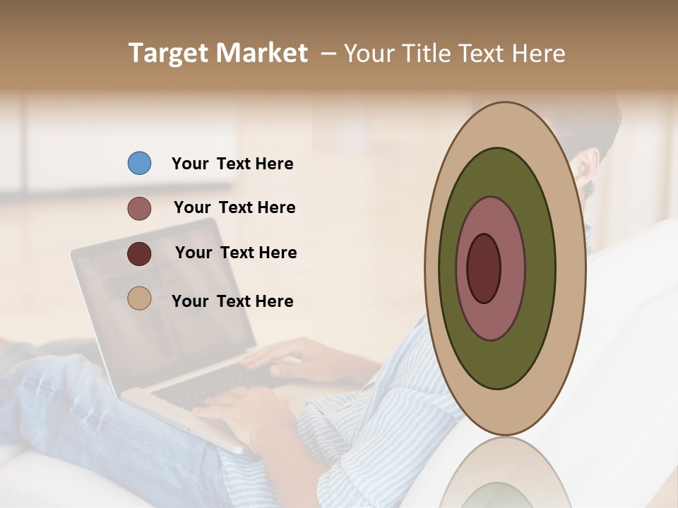 Aquarium Female Snorkeler PowerPoint Template