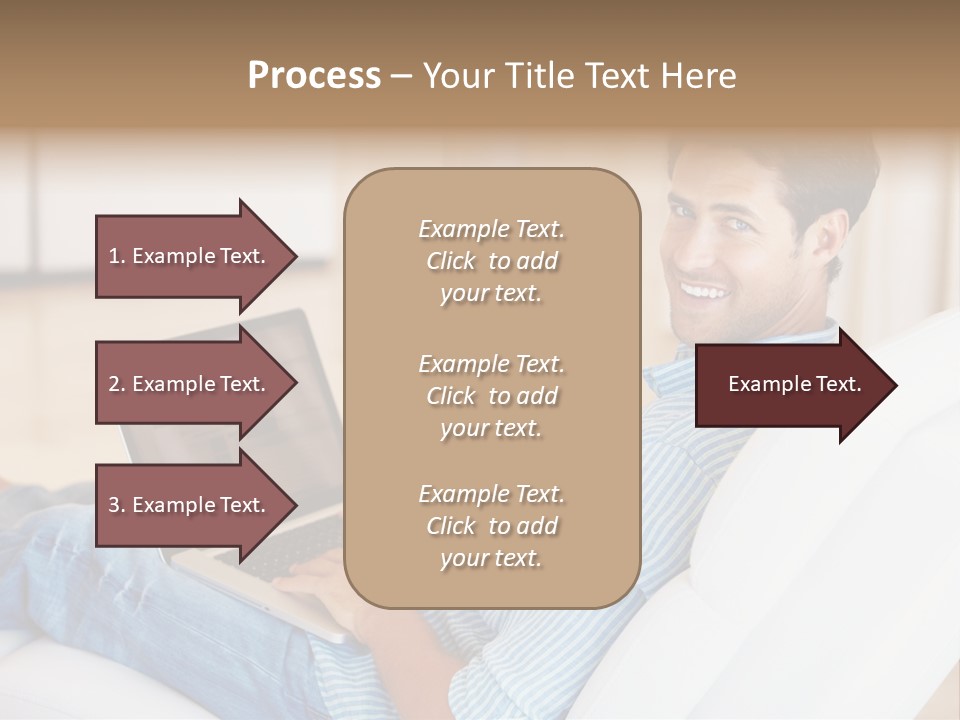 Aquarium Female Snorkeler PowerPoint Template