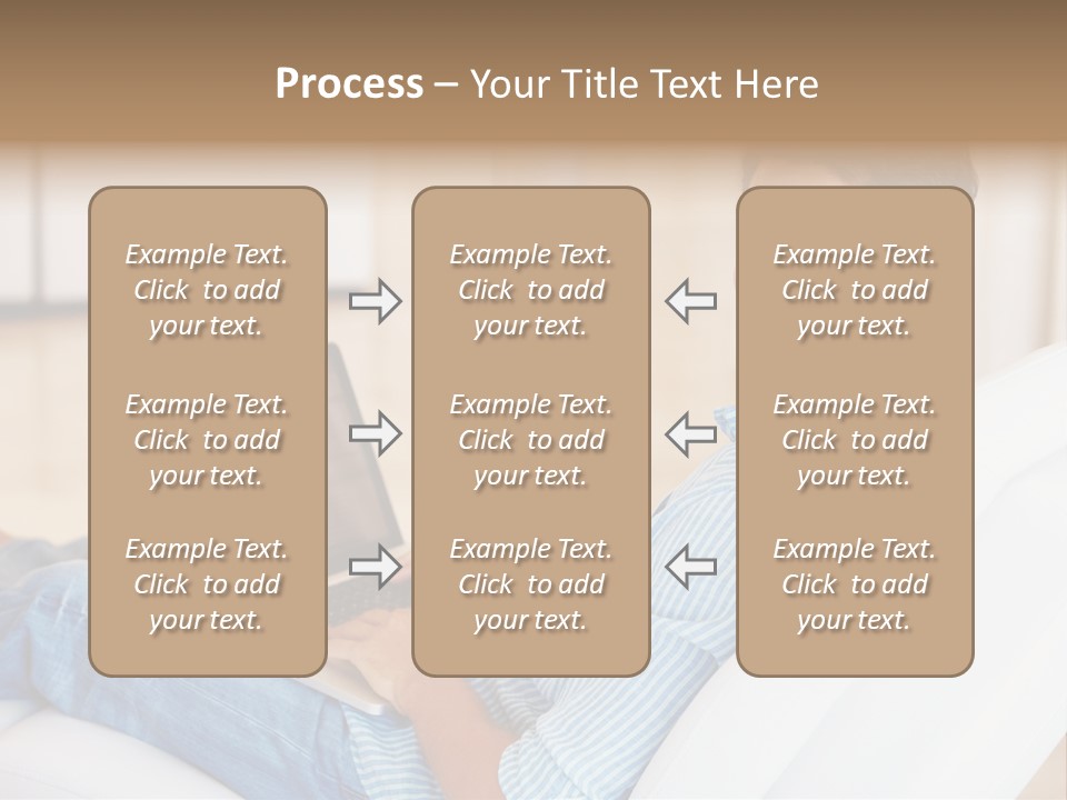Aquarium Female Snorkeler PowerPoint Template