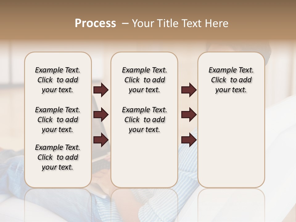 Aquarium Female Snorkeler PowerPoint Template