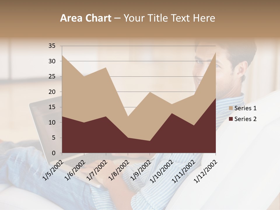 Aquarium Female Snorkeler PowerPoint Template