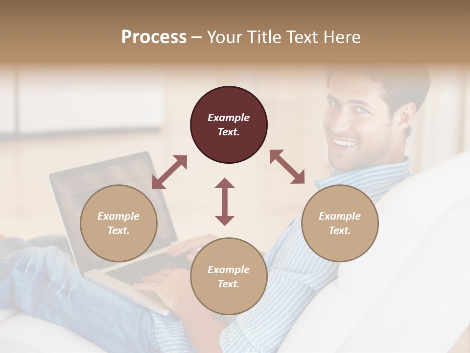 Aquarium Female Snorkeler PowerPoint Template