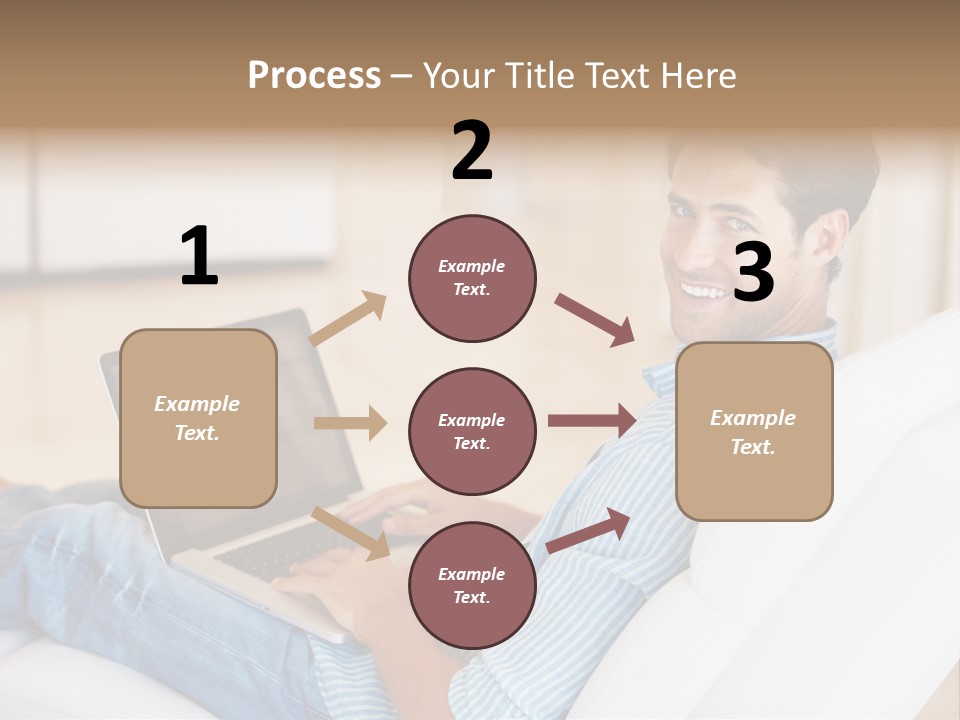 Aquarium Female Snorkeler PowerPoint Template