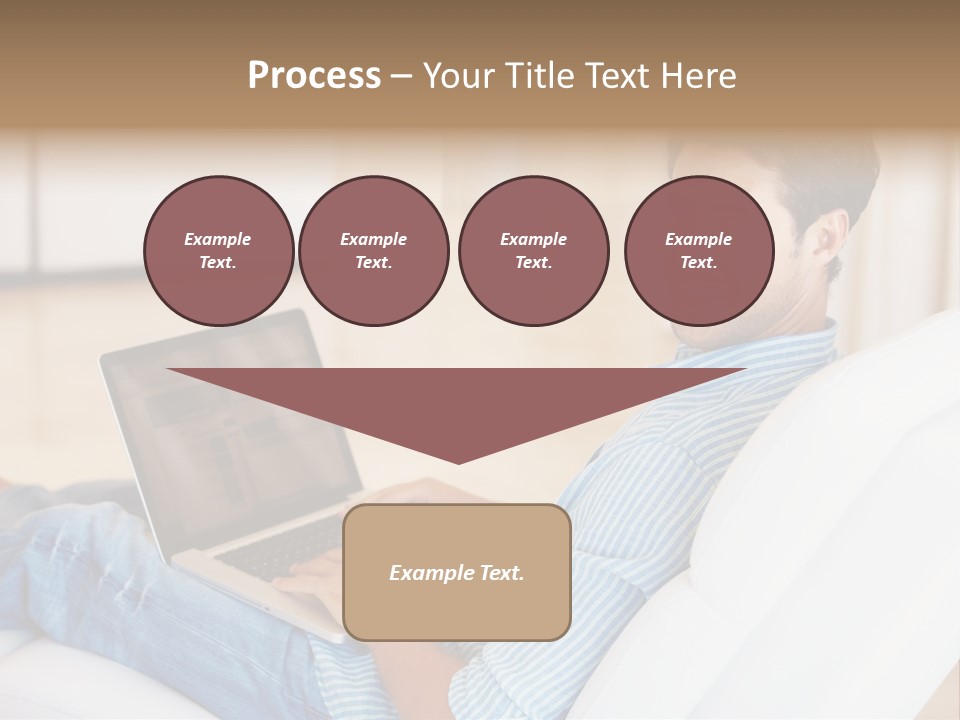 Aquarium Female Snorkeler PowerPoint Template