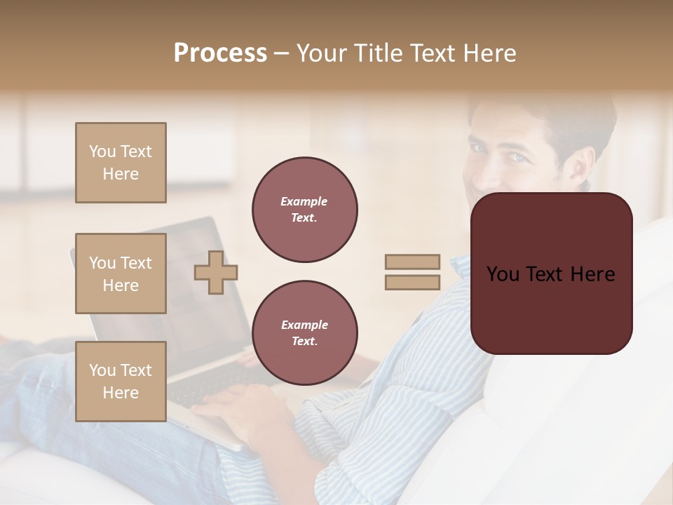 Aquarium Female Snorkeler PowerPoint Template