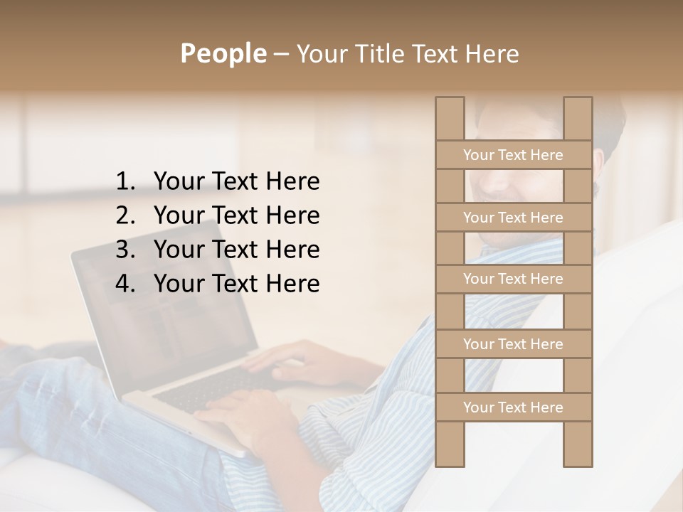 Aquarium Female Snorkeler PowerPoint Template