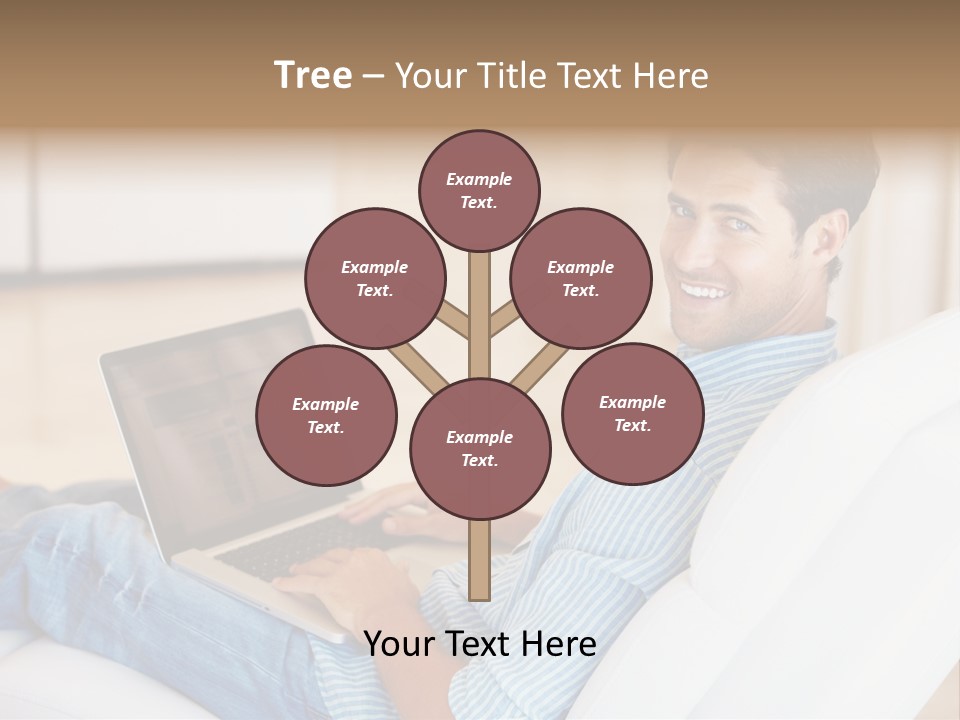 Aquarium Female Snorkeler PowerPoint Template