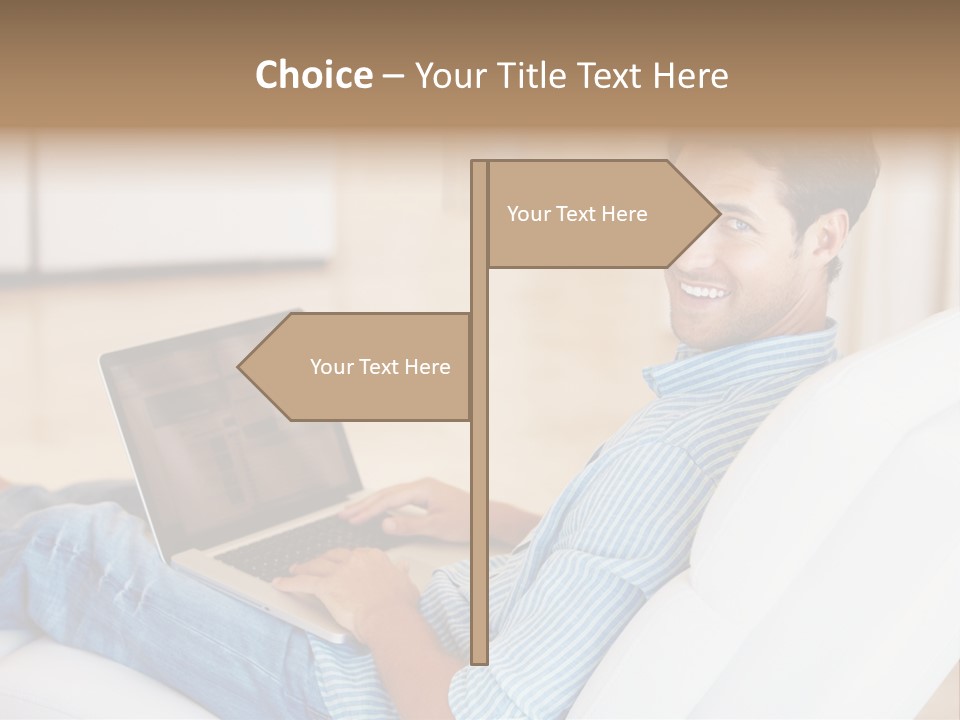 Aquarium Female Snorkeler PowerPoint Template