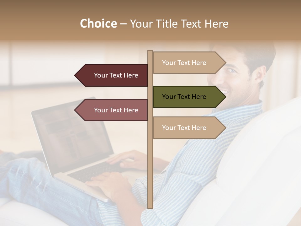 Aquarium Female Snorkeler PowerPoint Template