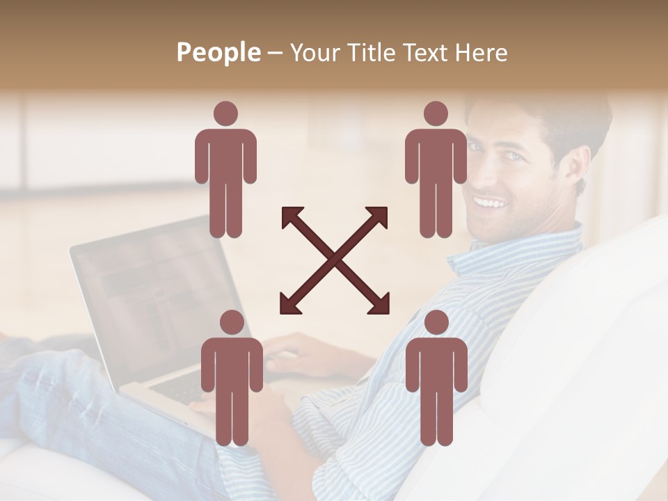 Aquarium Female Snorkeler PowerPoint Template