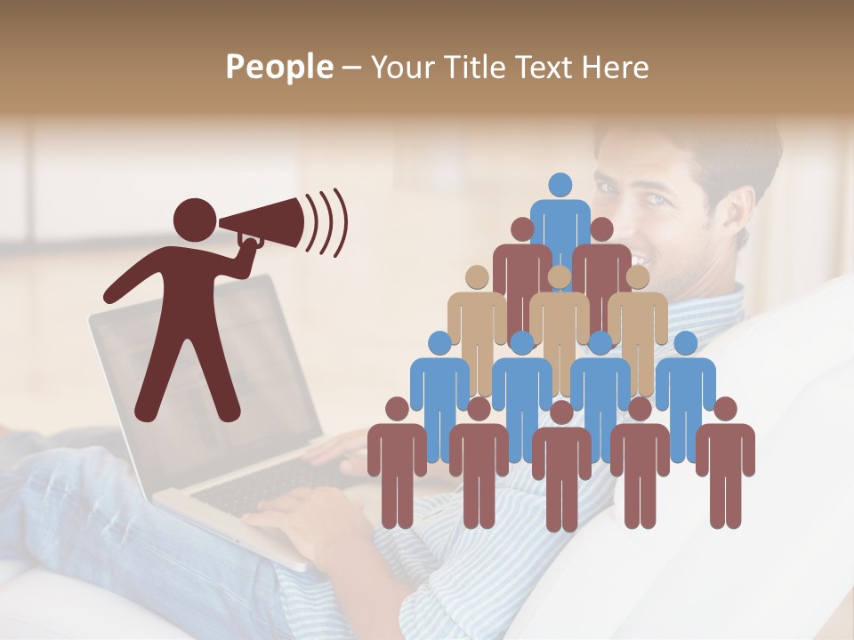 Aquarium Female Snorkeler PowerPoint Template