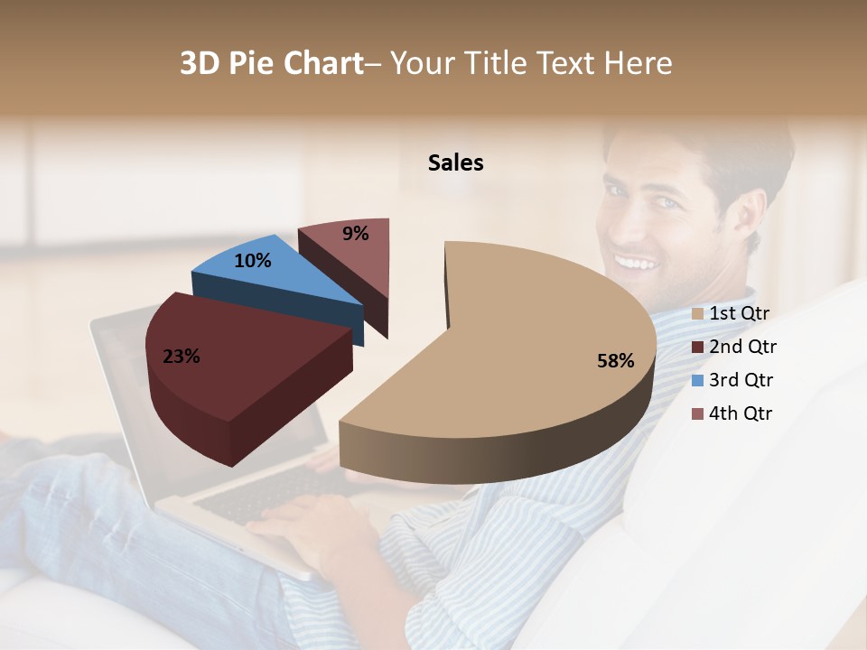 Aquarium Female Snorkeler PowerPoint Template