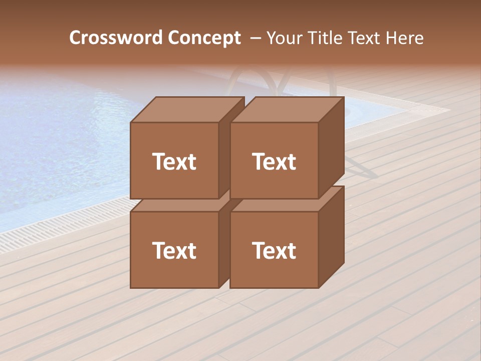 Deck Cement Tranquil PowerPoint Template