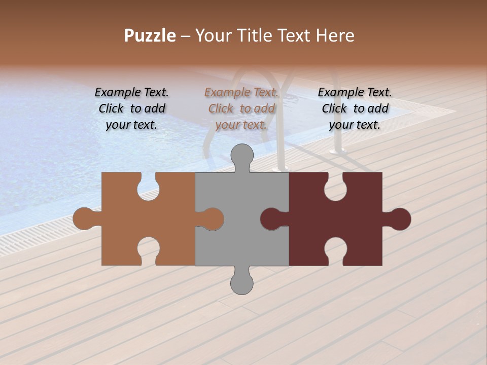 Deck Cement Tranquil PowerPoint Template