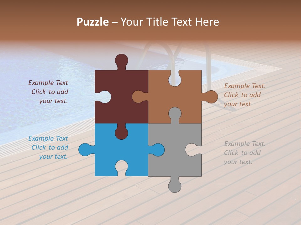 Deck Cement Tranquil PowerPoint Template