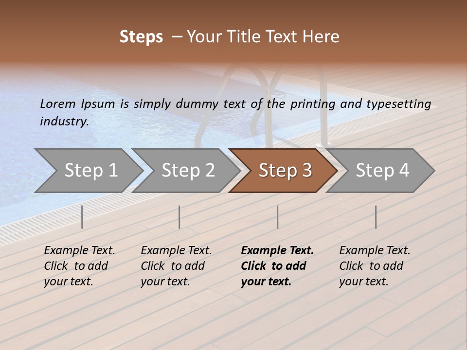 Deck Cement Tranquil PowerPoint Template