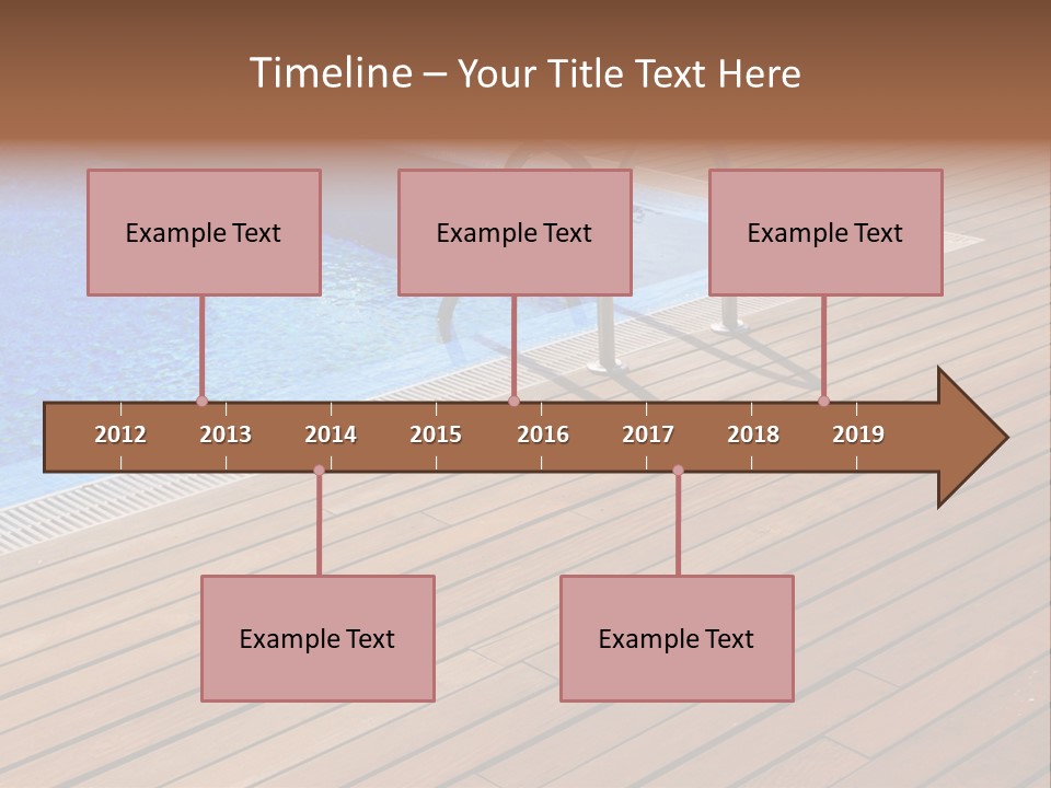 Deck Cement Tranquil PowerPoint Template