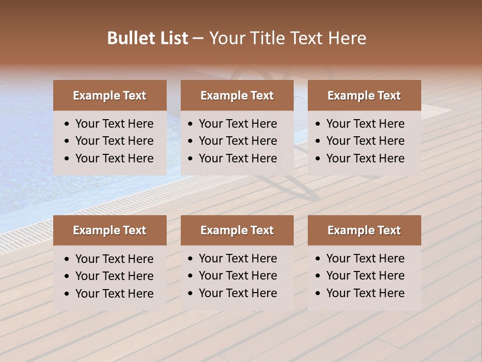 Deck Cement Tranquil PowerPoint Template
