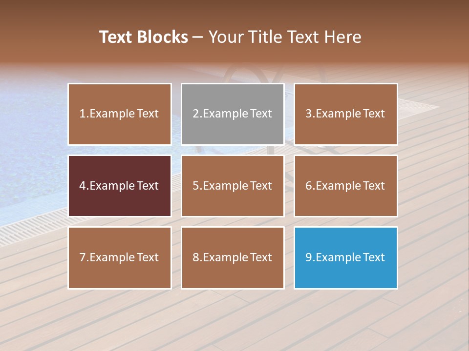 Deck Cement Tranquil PowerPoint Template