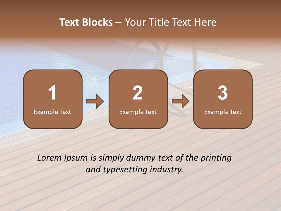 Deck Cement Tranquil PowerPoint Template