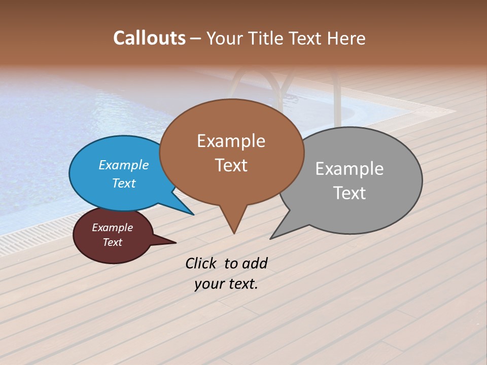 Deck Cement Tranquil PowerPoint Template