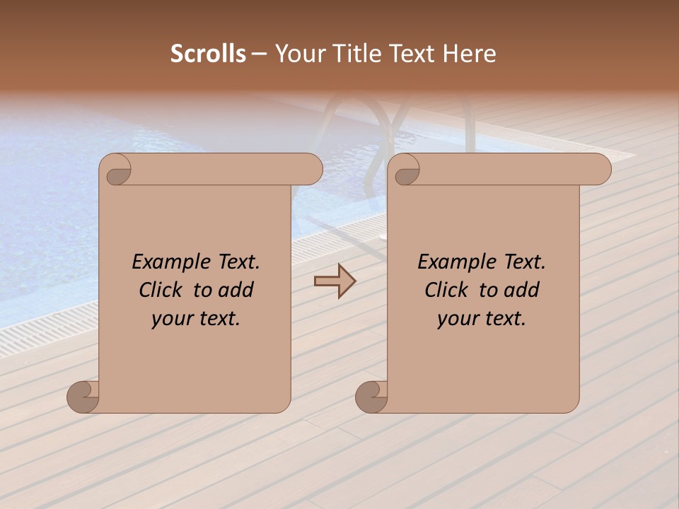 Deck Cement Tranquil PowerPoint Template