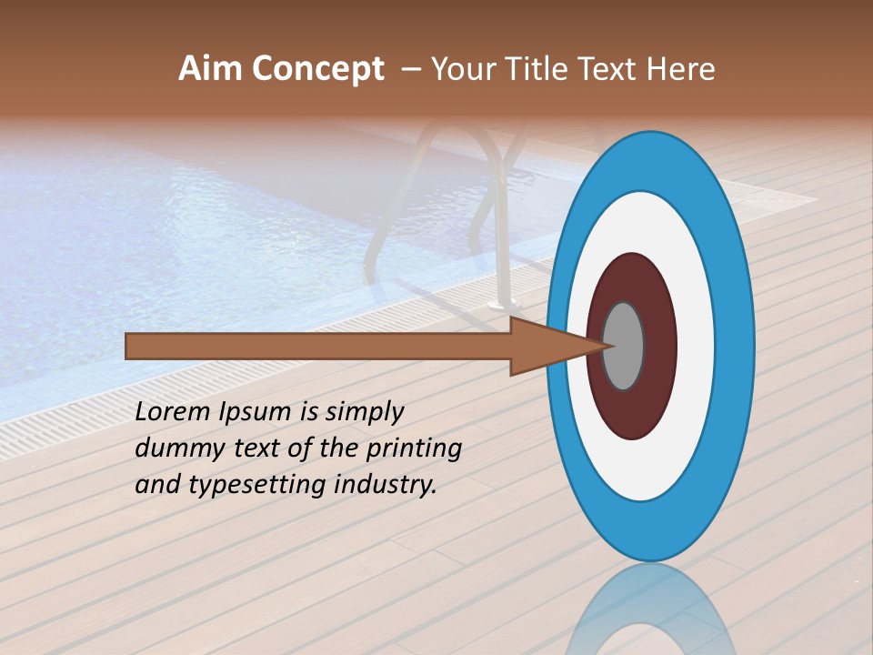 Deck Cement Tranquil PowerPoint Template