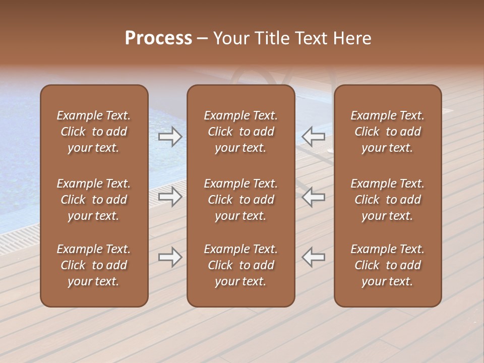 Deck Cement Tranquil PowerPoint Template