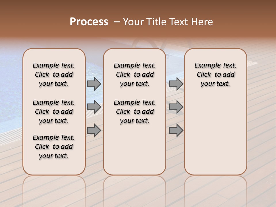 Deck Cement Tranquil PowerPoint Template
