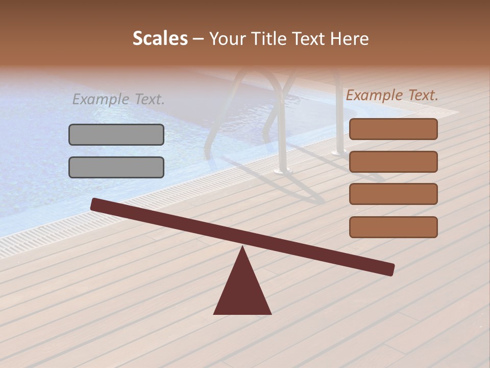 Deck Cement Tranquil PowerPoint Template