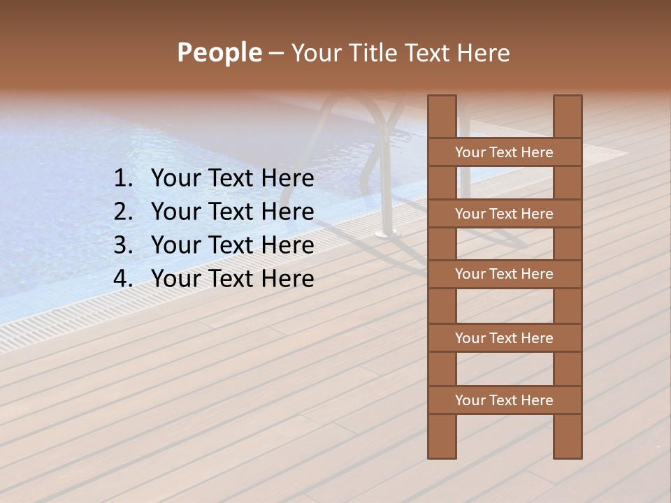 Deck Cement Tranquil PowerPoint Template