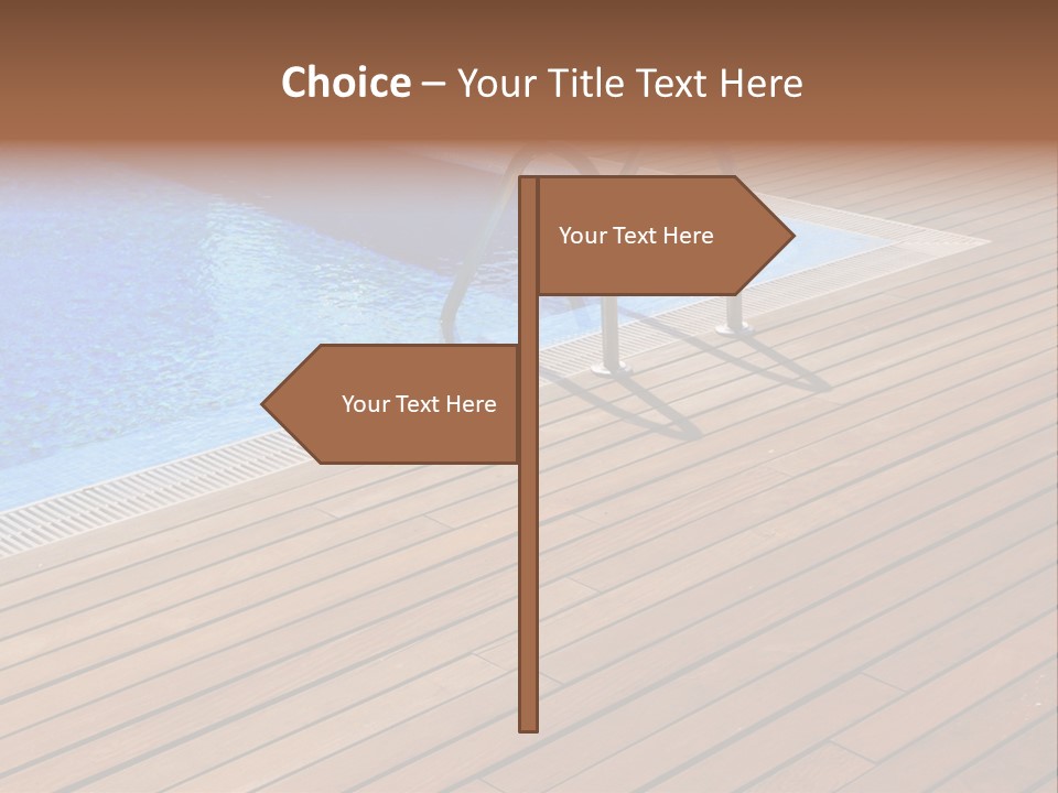 Deck Cement Tranquil PowerPoint Template