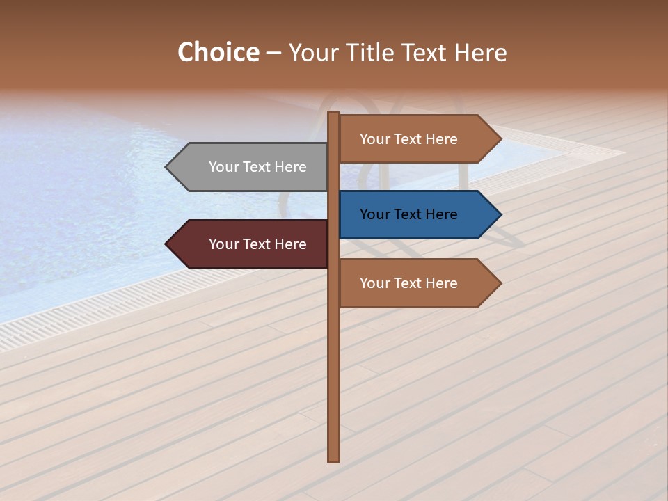 Deck Cement Tranquil PowerPoint Template