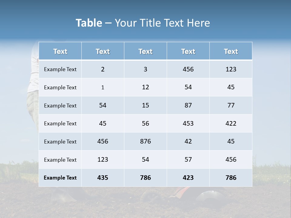 Clouds Summer Soil PowerPoint Template