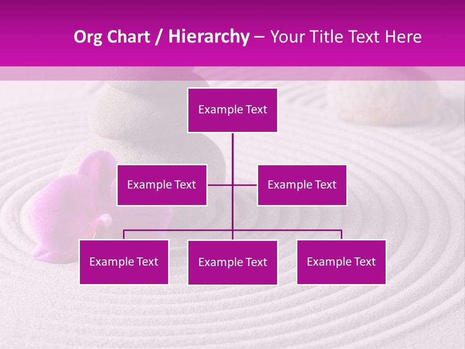 A Pink Flower Sitting On Top Of A Pile Of Rocks PowerPoint Template